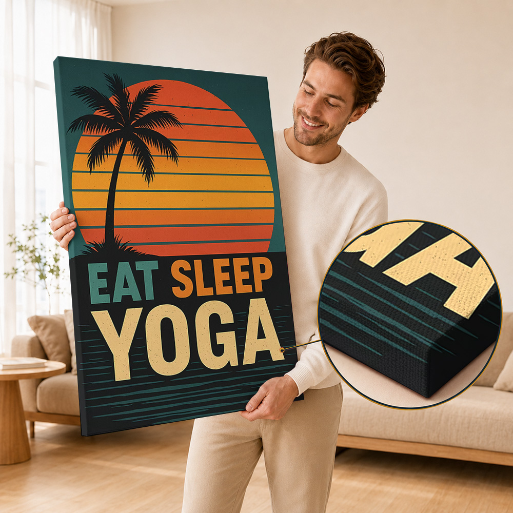 Póster impreso en lienzo de yo - Spa Wellness Yoga reseña y precio