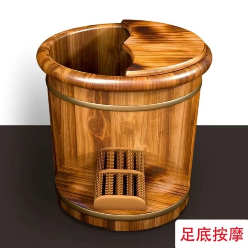 Cubo de madera para remojar lo - Spa & Wellness Earth City Москва Шелепиха reseña y precio
