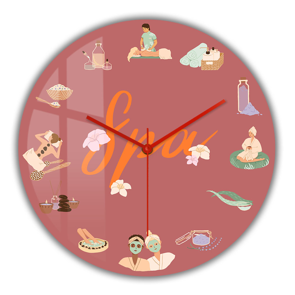 Reloj de Pared Silencioso de C - Spa Wellness Salon reseña y precio
