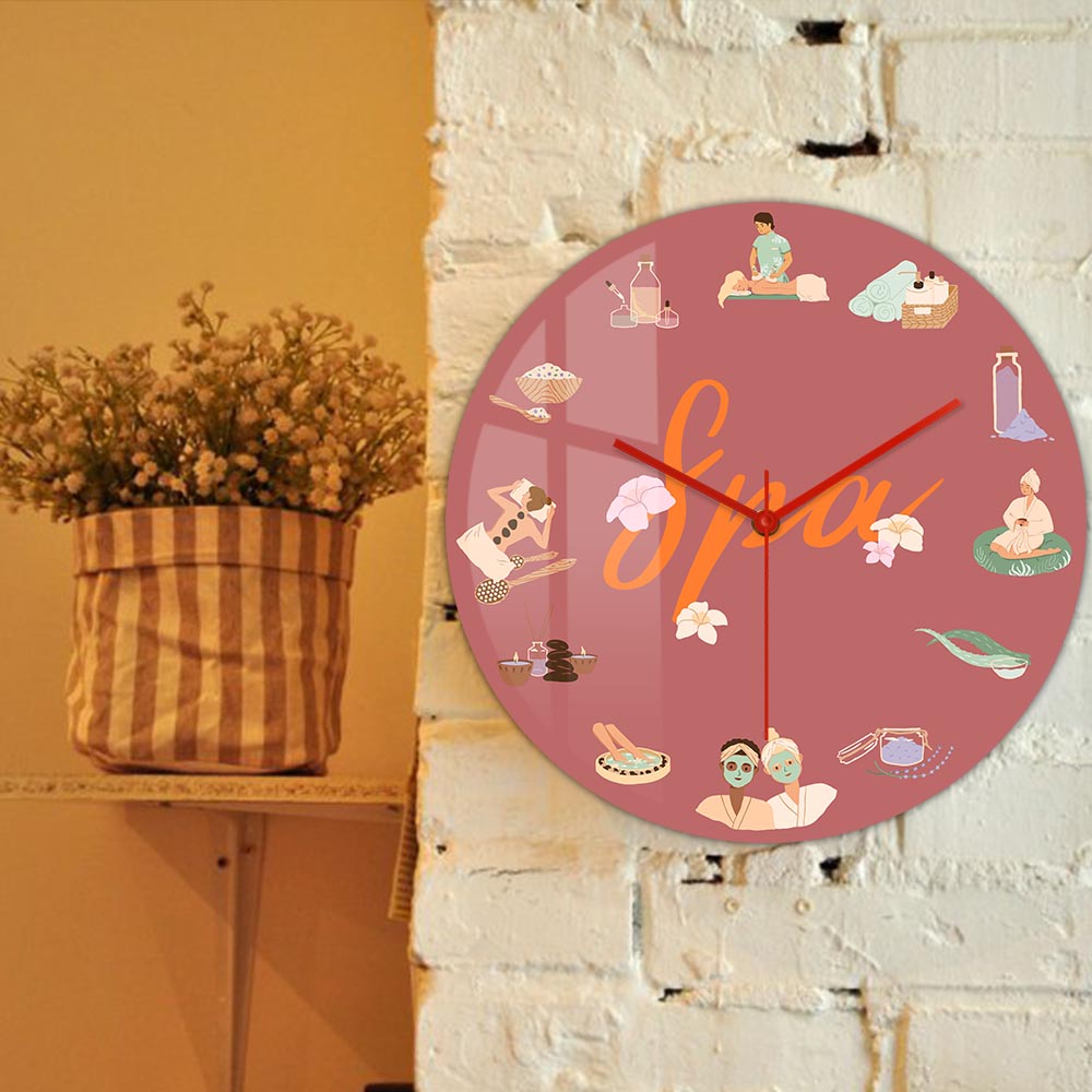 Reloj de Pared Silencioso de C - Spa Wellness Salon reseña y precio
