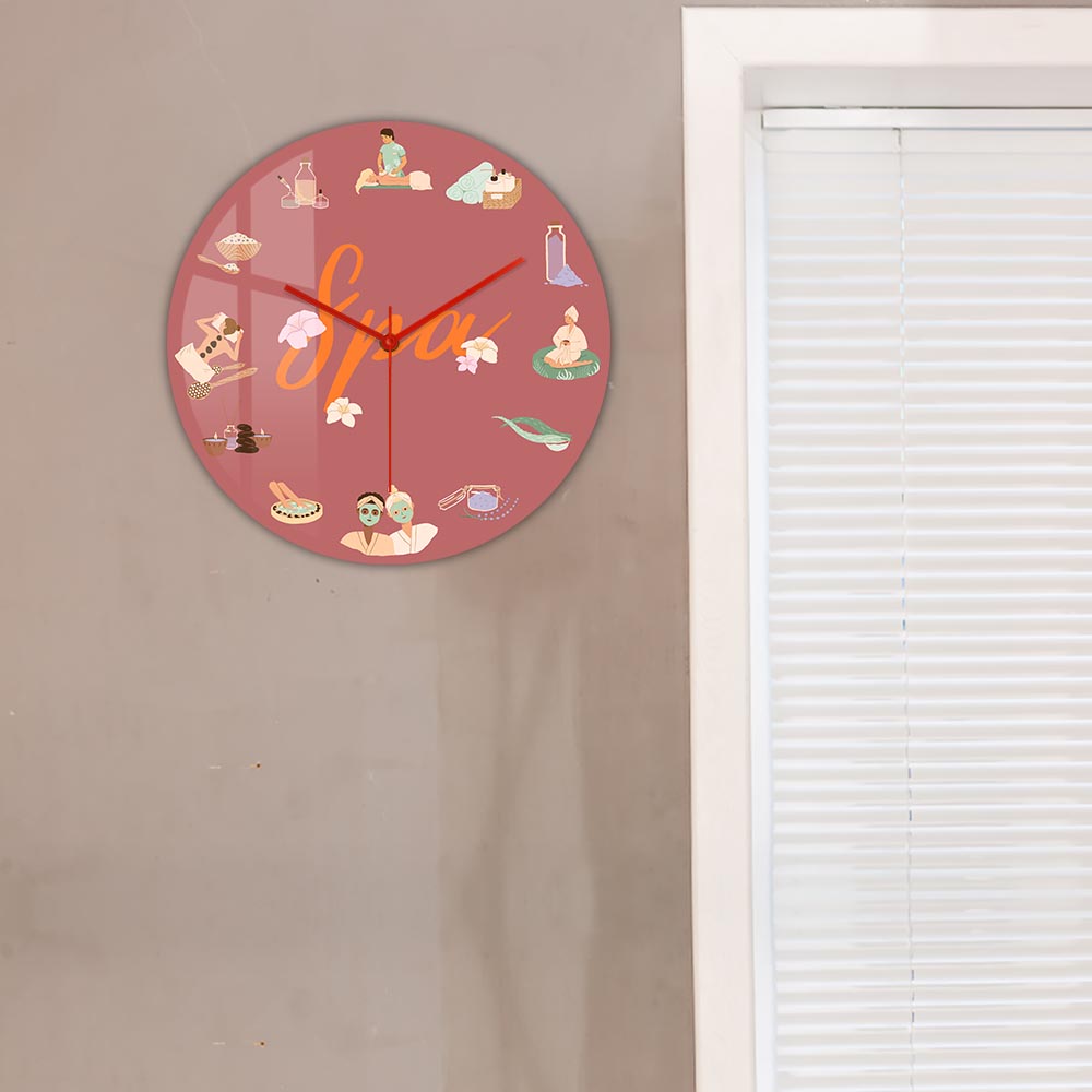 Reloj de Pared Silencioso de C - Spa Wellness Salon reseña y precio