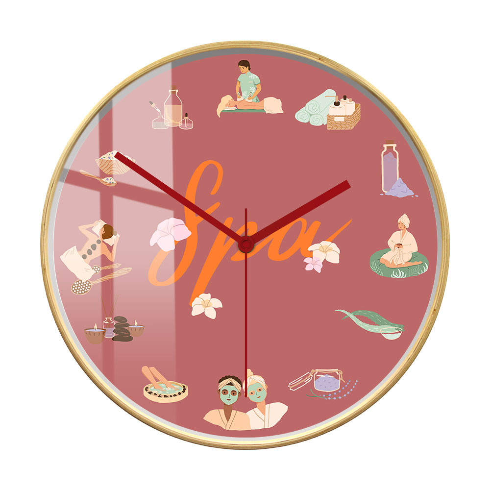 Reloj de Pared Silencioso de C - Spa Wellness Salon reseña y precio