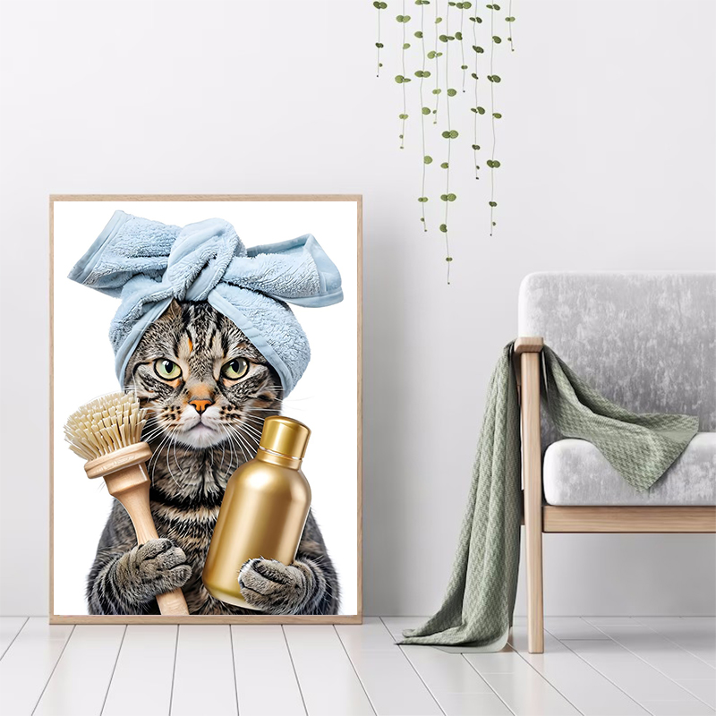 Gato con Martini en bañera, ga - Spa Wellness Images reseña y precio